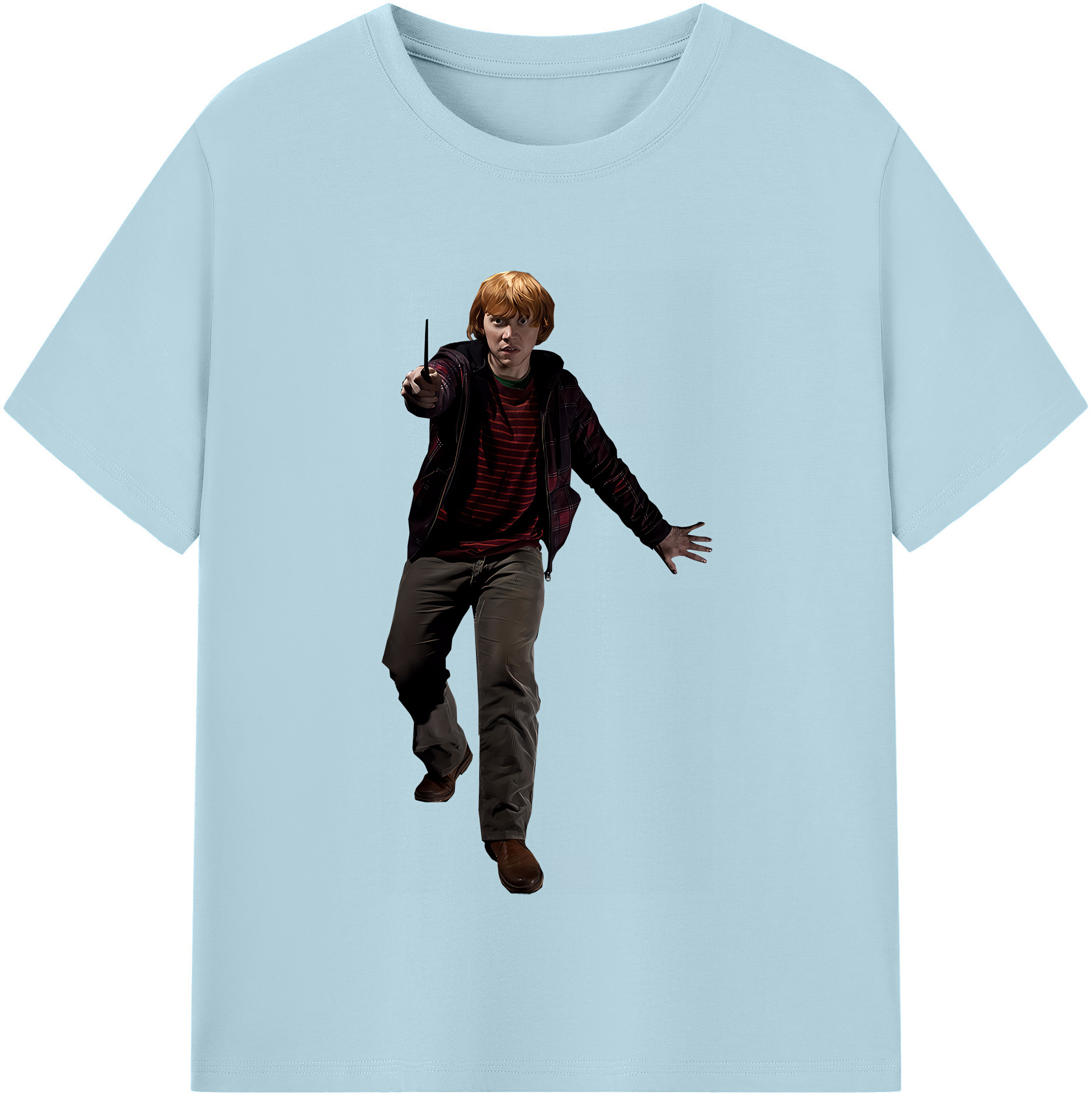 （画像用） Harry Potter ハリー・ポッターシリーズ 綿100％半袖Tシャツ（フロントプリント）